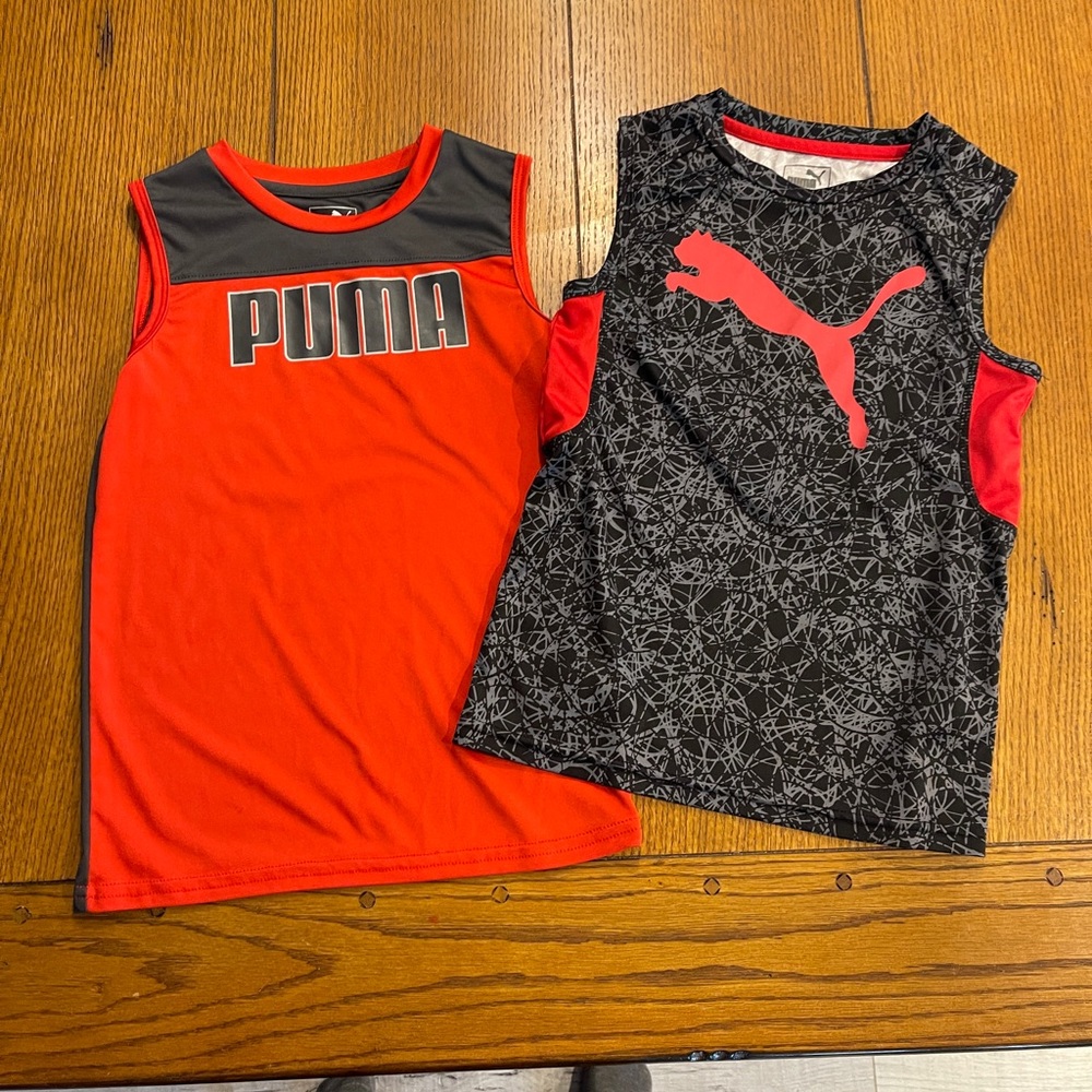 Boys size 7 Puma tanks